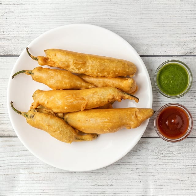 Mirchi (Green Chilli) Pakoda.
