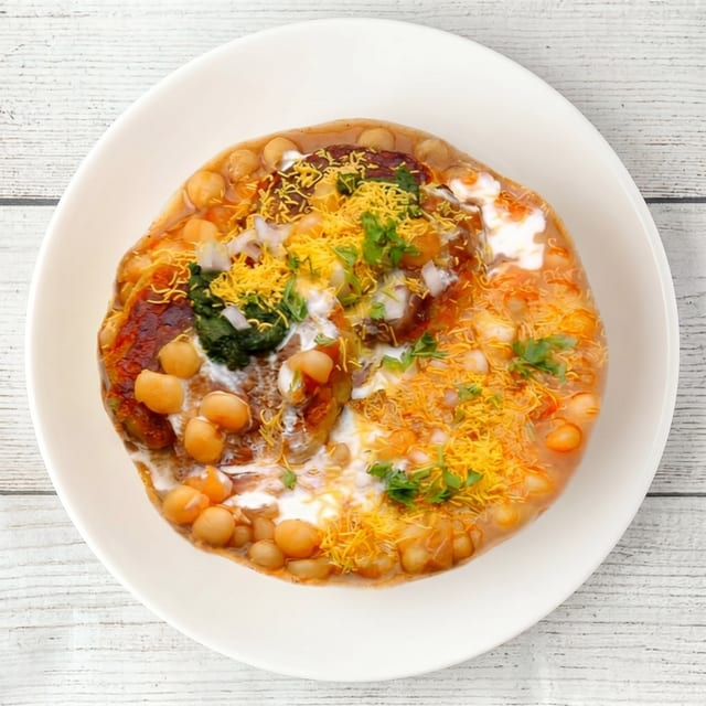 Aloo Tikki Chaat.