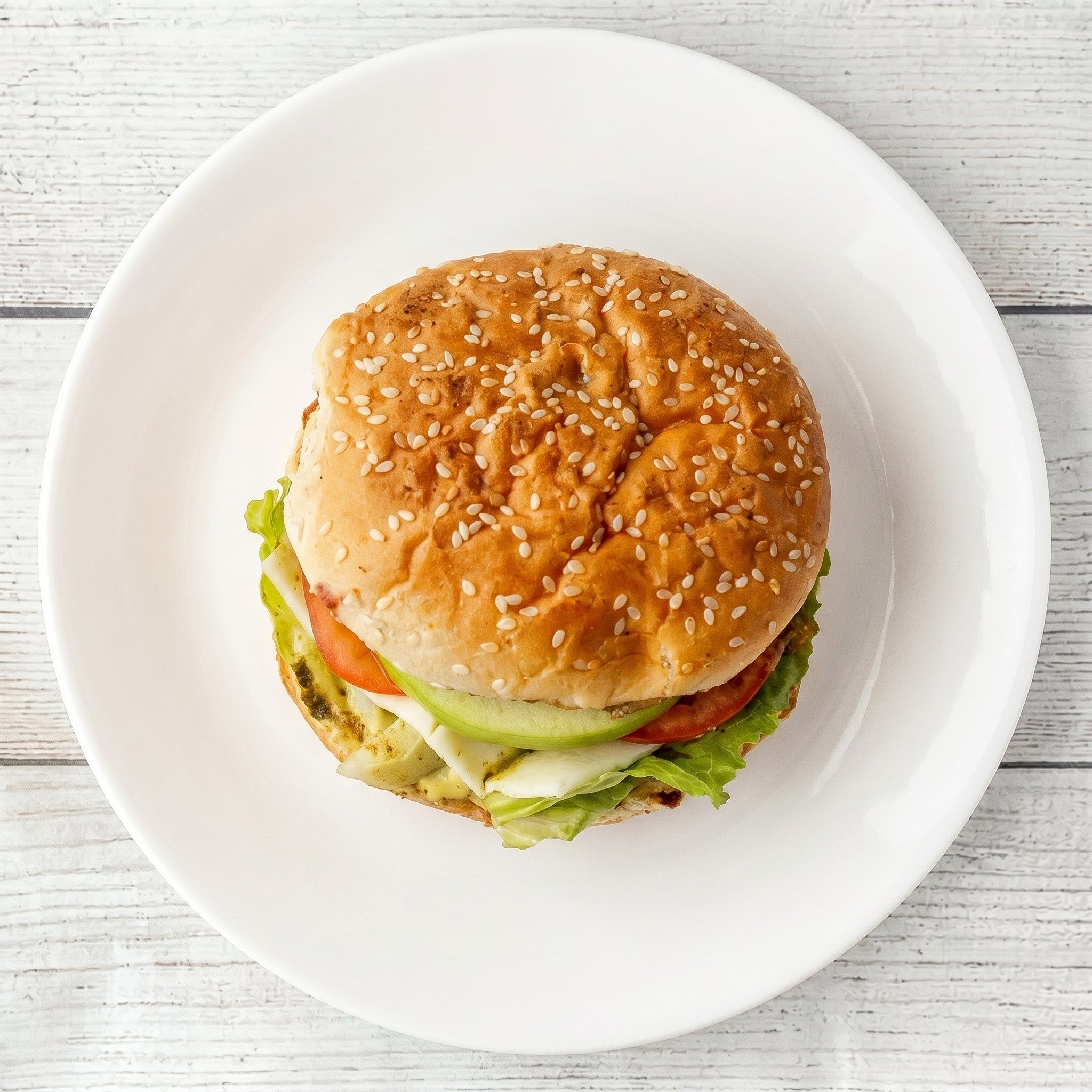 Shahi (Paneer/Cheese) Burger.
